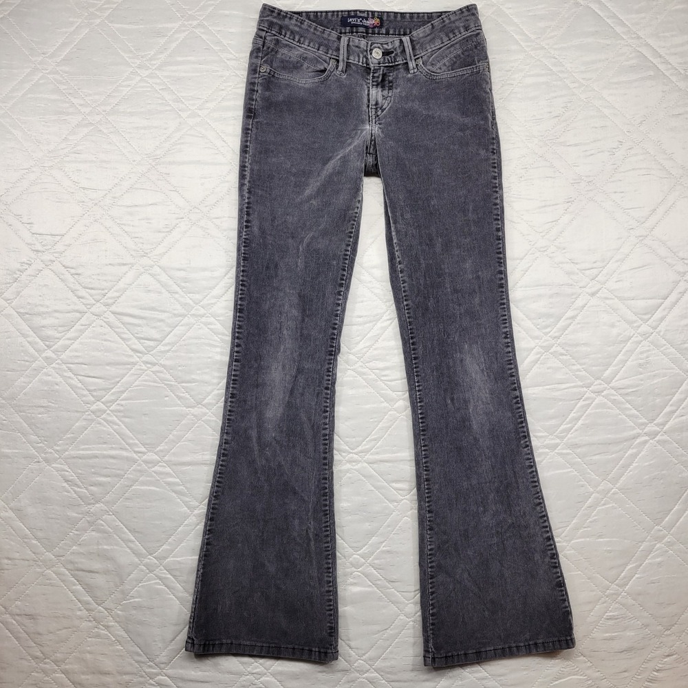 Levi's Jeans gray corduroy flare leg pants size 5M‎